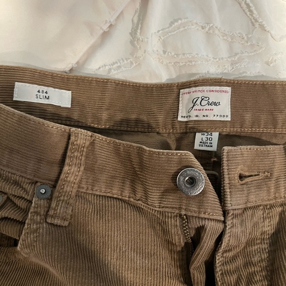 J. Crew Tan Corduroy Slim Pants Men’s 34x30 - Picture 4 of 8